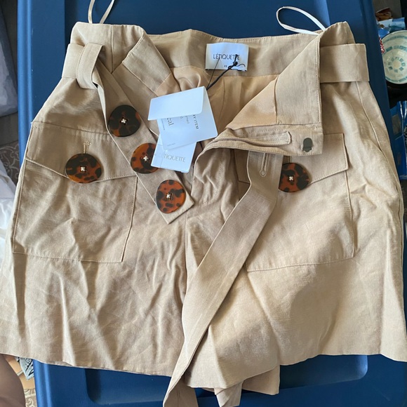 Letiquette camel/tan shorts - Picture 1 of 2